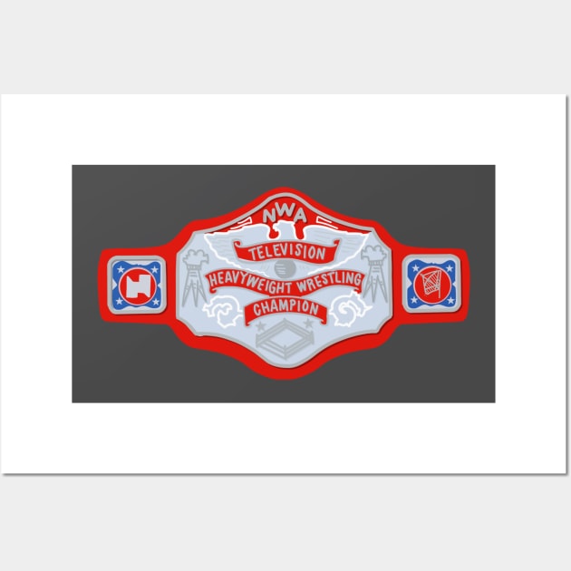 World Television Championship Belt Wall Art by TeamEmmalee